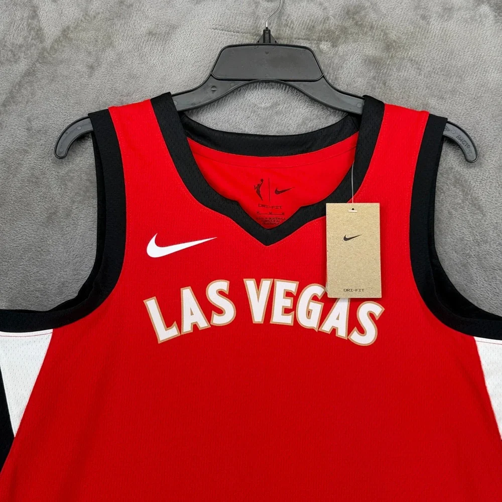 Las Vegas Aces Nike Jersey Womens M Explorer Edition Red WNBA Basketball NEW